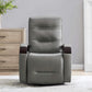 Gentry Leather Power Swivel Glider Recliner with Charging Port