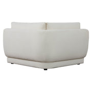 Grace modular corner seat in soft white boucle fabric for modern interiors - CHITA Living