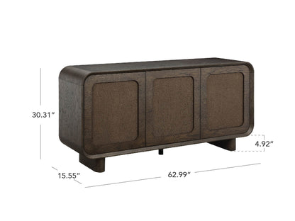 63" Hazel Vintage Curved Edge Sideboard