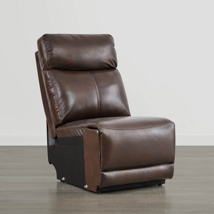 Isaac Genuine Leather Wall Hugger Power Reclining Sofa with Power Headrest