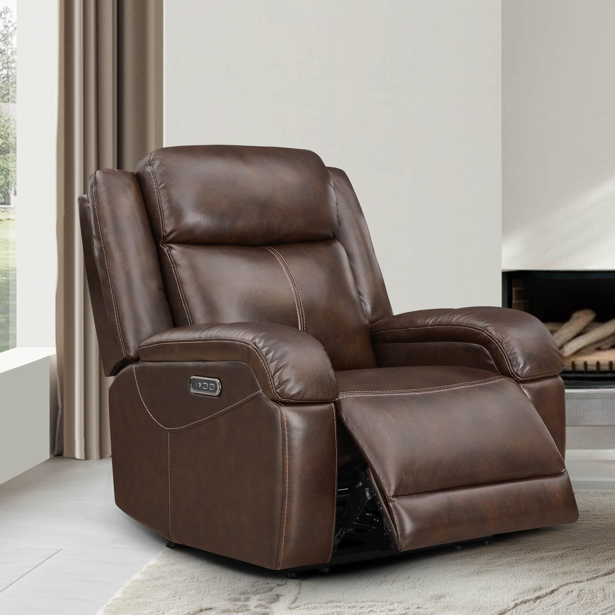 Isaac Wall Hugger Power Recliner with Headrest