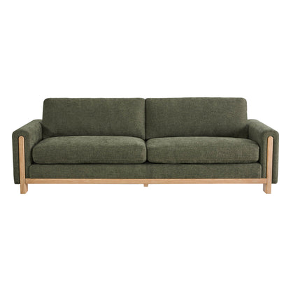 Keaton Performance Fabric 3-Seater Sofa with Ash Wood Base (99'')