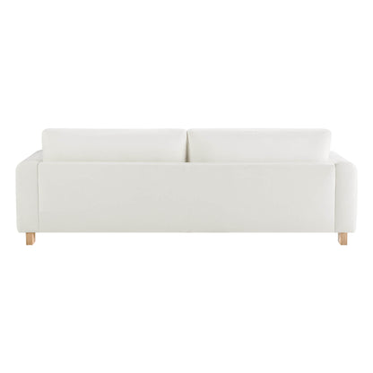 Keaton Performance Fabric 3-Seater Sofa with Ash Wood Base (99'')