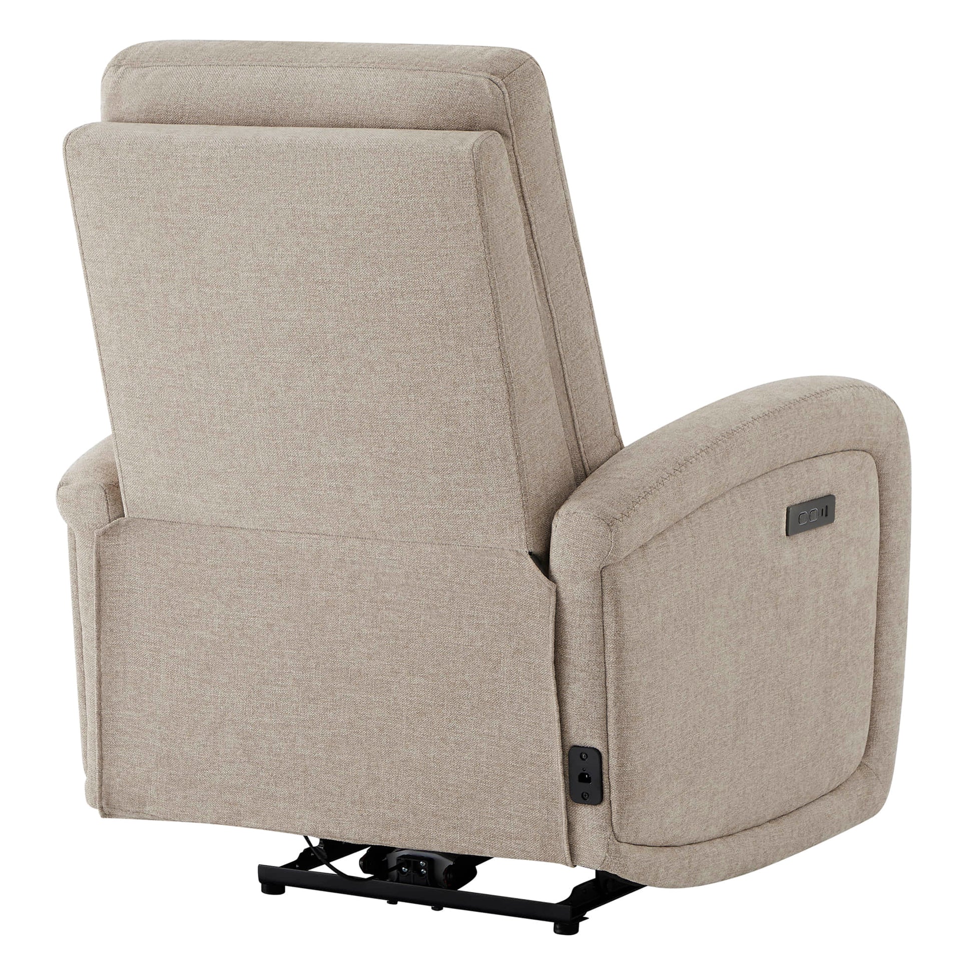 Keni Power Wall Hugger Recliner back view in light beige with minimalist design - CHITA Living