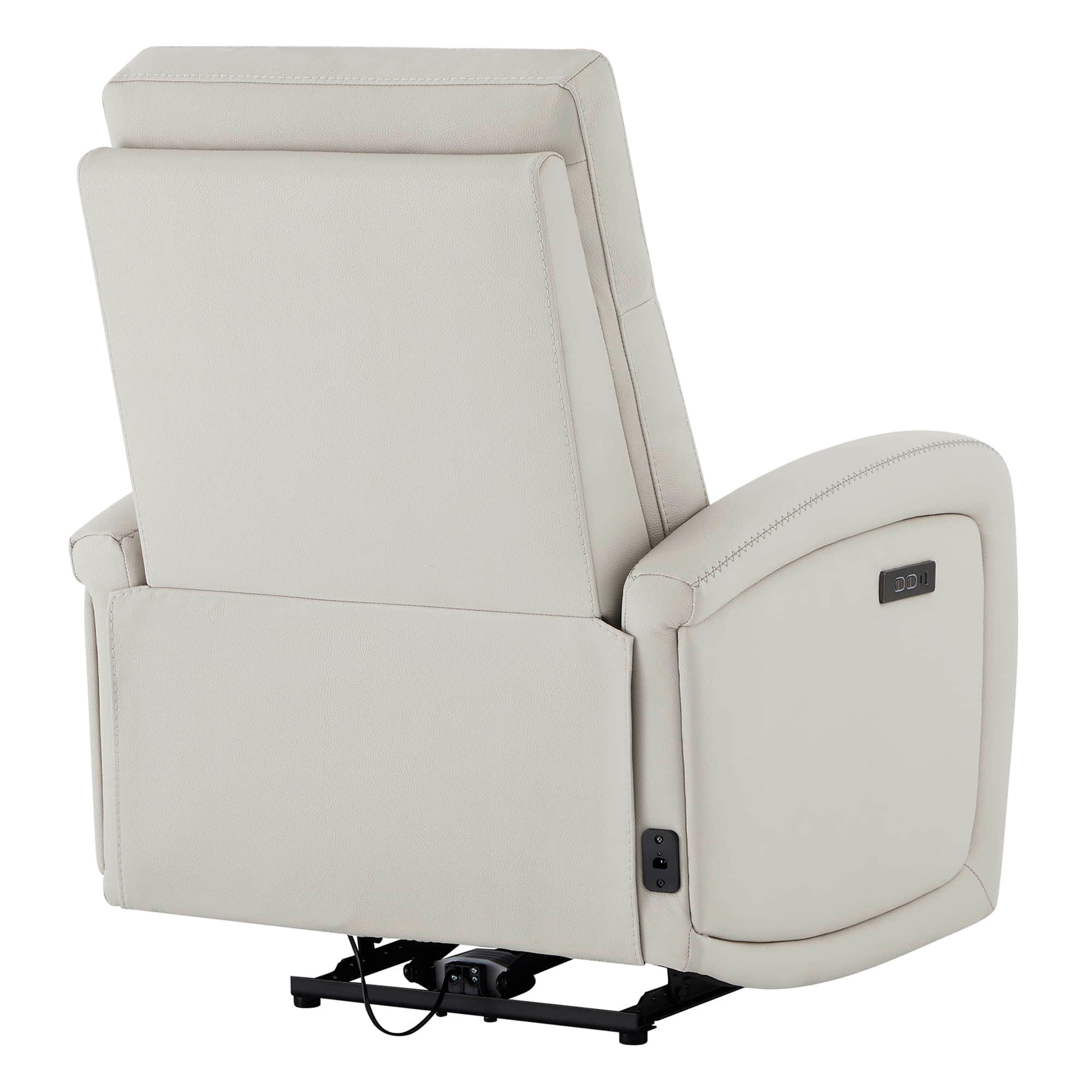 Back view of Keni Power Recliner showing USB port and smooth reclining mechanism - CHITA Living