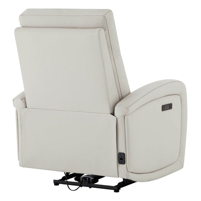 Back view of Keni Power Recliner showing USB port and smooth reclining mechanism - CHITA Living