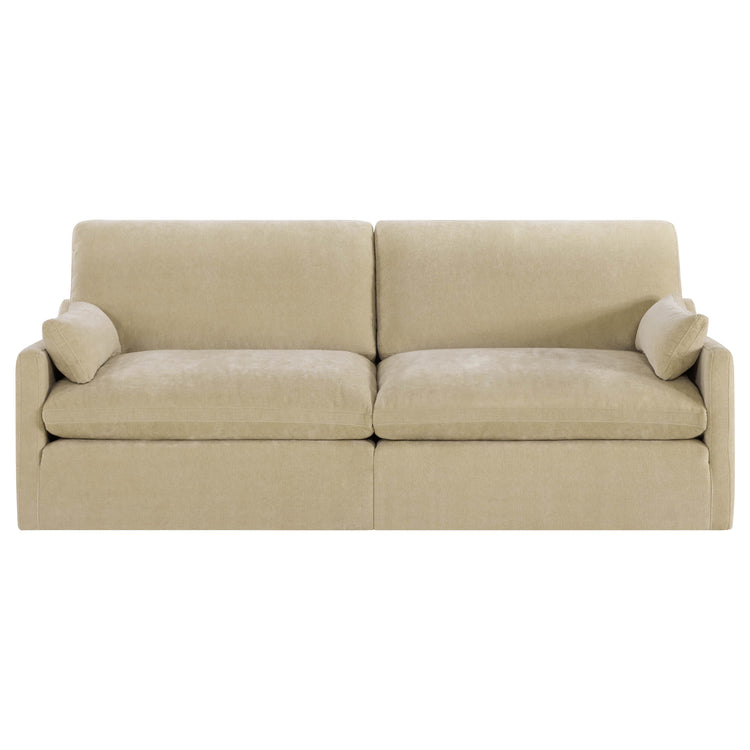 Kenna 2 Seat Modular Sofa in off-white. Modern design, comfortable seating, perfect for any living room.