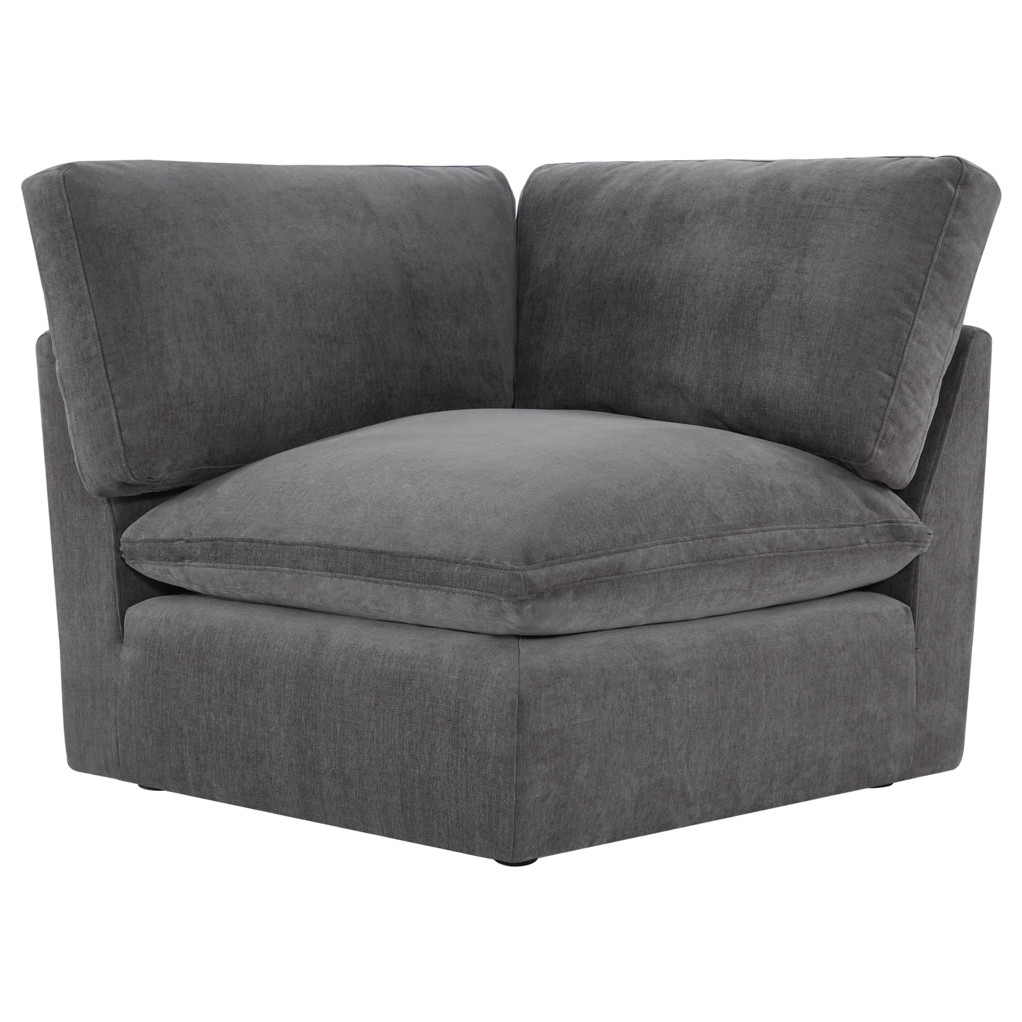 Gray Kenna Modular Corner Sofa Sectional with soft cushions and modular design