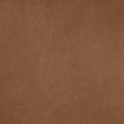 Landon Genuine Leather Power Swivel Recliner with Power Headrest, close-up of the tan leather texture.