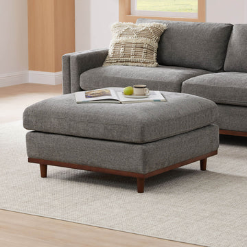 Liam 4-Piece Overstuffed Feather Wood Base Sectional