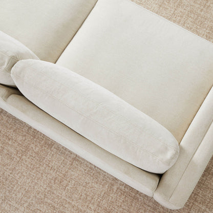 Top view of Liam 4-Piece Overstuffed Sectional Sofa with lumbar support pillow - CHITA Living