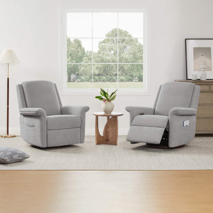 Mila Power Swivel Nursery Glider Recliner