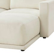 Durable chaise sectional sofa with modular design and plush cushions.