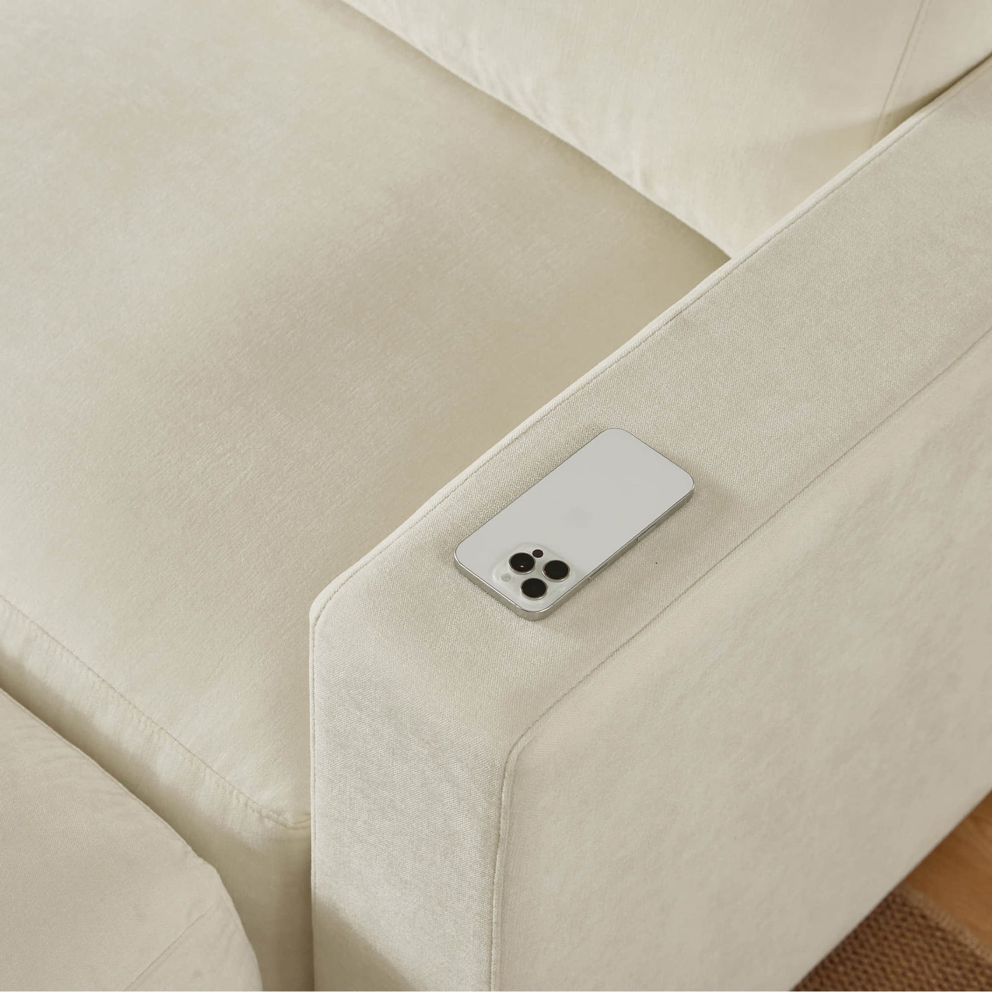 Durable sofa featuring sleek, minimalist design
