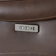 Power control panel of Noah zero-gravity recliner featuring buttons and USB port - CHITA Living