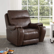 Brown Noah zero-gravity recliner with plush cushions in a bright room - CHITA Living