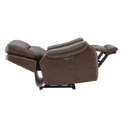 Noah zero-gravity leather recliner side view with extended footrest and power controls - CHITA Living