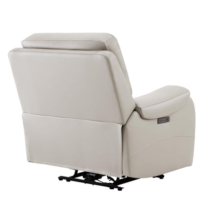 Back view of Noah zero-gravity leather recliner highlighting elegant design - CHITA Living