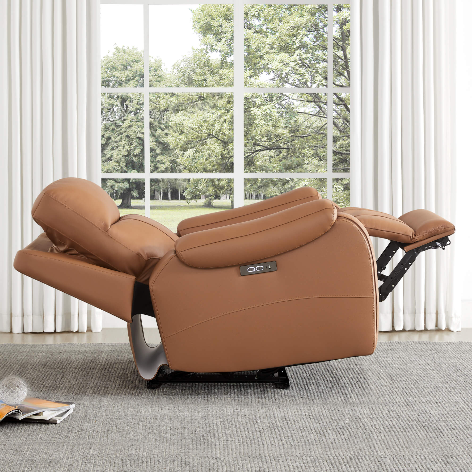 Noah Zero-Gravity Top Grain Leather Recliner