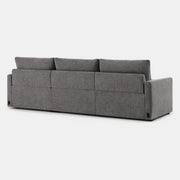 Back view of grey Ohana 3-Seat Motion Modular Sofa highlighting its cushioned support - CHITA Living