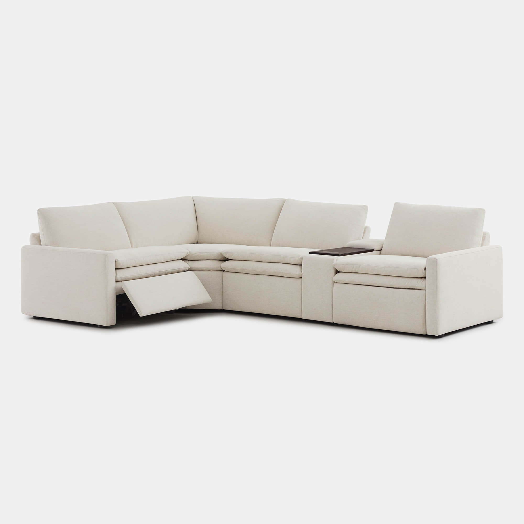 sectional power recliner