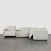 Oliver 4-Seat Wall-hugger Motion Reclining Sectional in soft fabric - CHITA Living