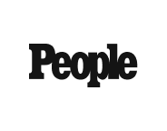 The word "People" in blue, with a clean white background.