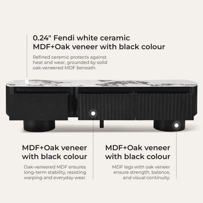 71" Rex Curved Wooden Pull-Out Drawer TV Stand