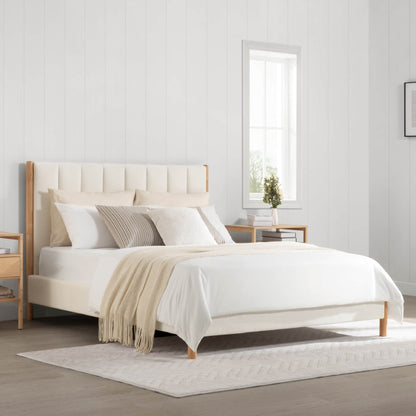 Serene Full Contemporary Upholstered Platform Bed