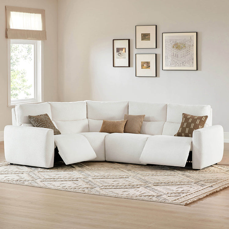 Skyline 4-Seat Zero Gravity Reclining Sectional sofa with Power Headrest