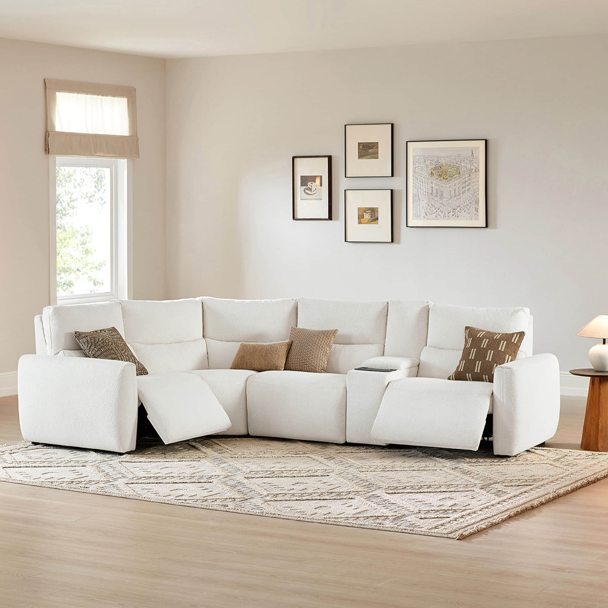 ソファー Skyline 4-Seat Zero Gravity Reclining Sectional sofa with Power