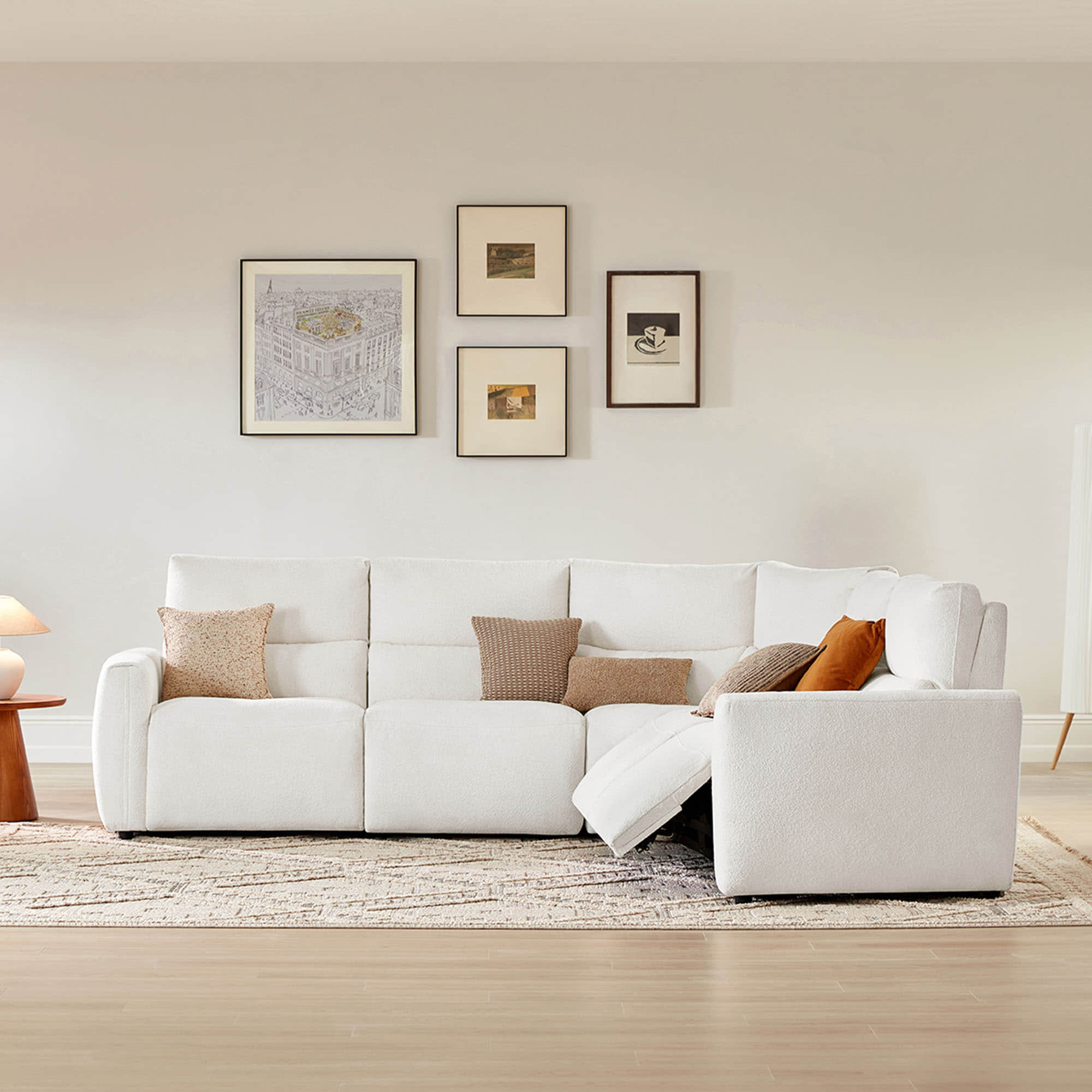 Skyline 5-Seat Zero Gravity Reclining Sectional sofa with
