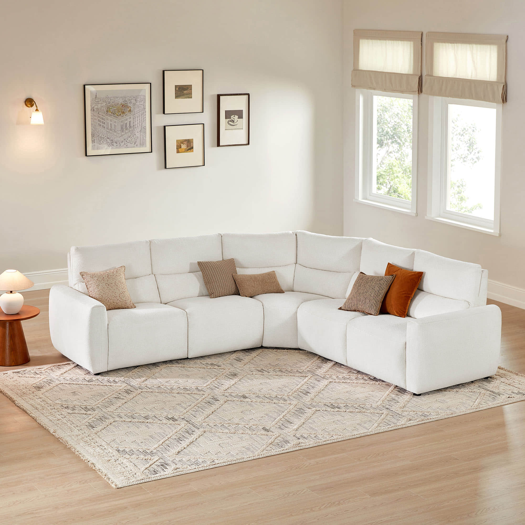 ソファー Skyline 5-Seat Zero Gravity Reclining Sectional sofa with