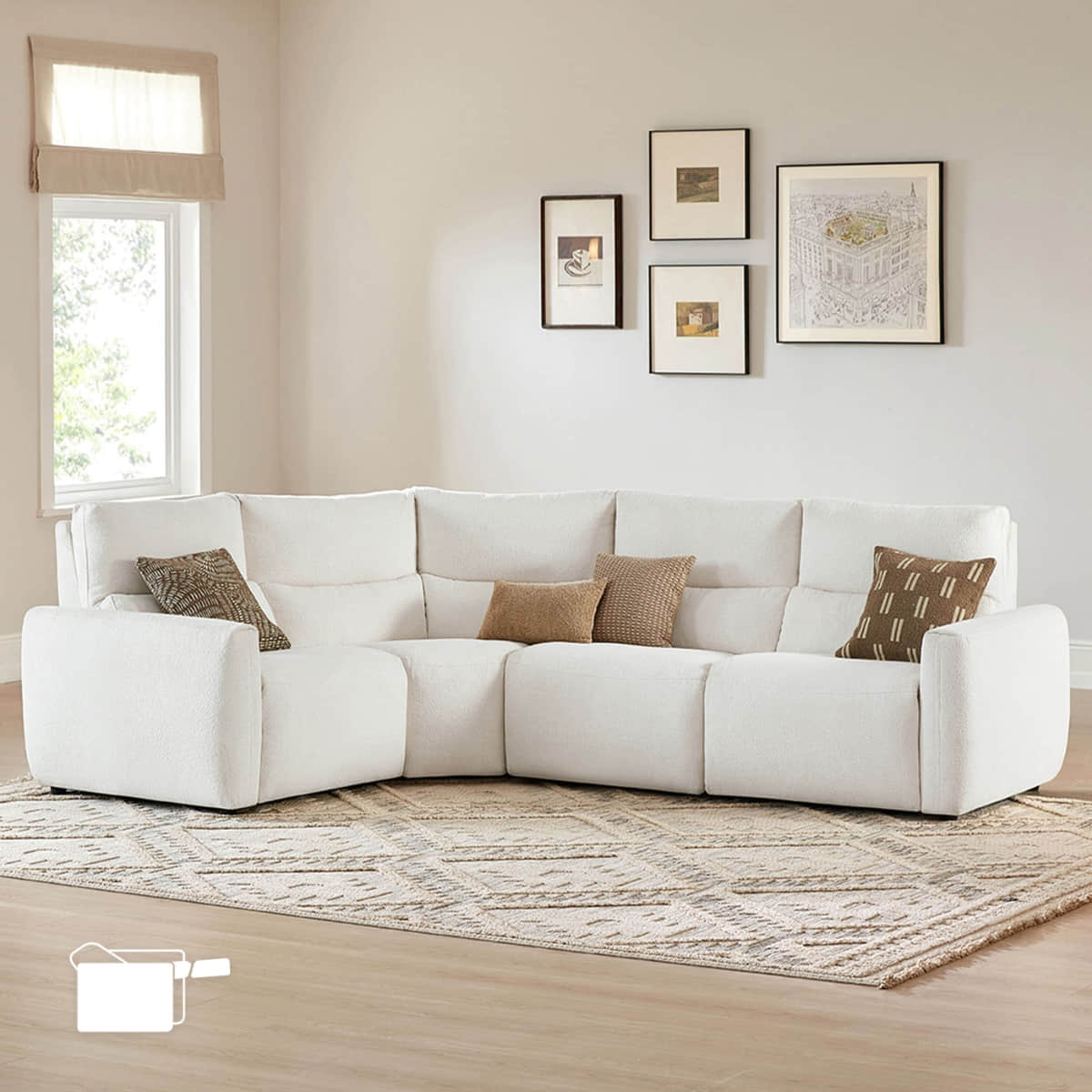 Skyline 4-Seat Zero Gravity Reclining Sectional sofa with Power