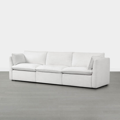 Sophia 3-Piece Feather Power Modular Sofa with Electric Footrests