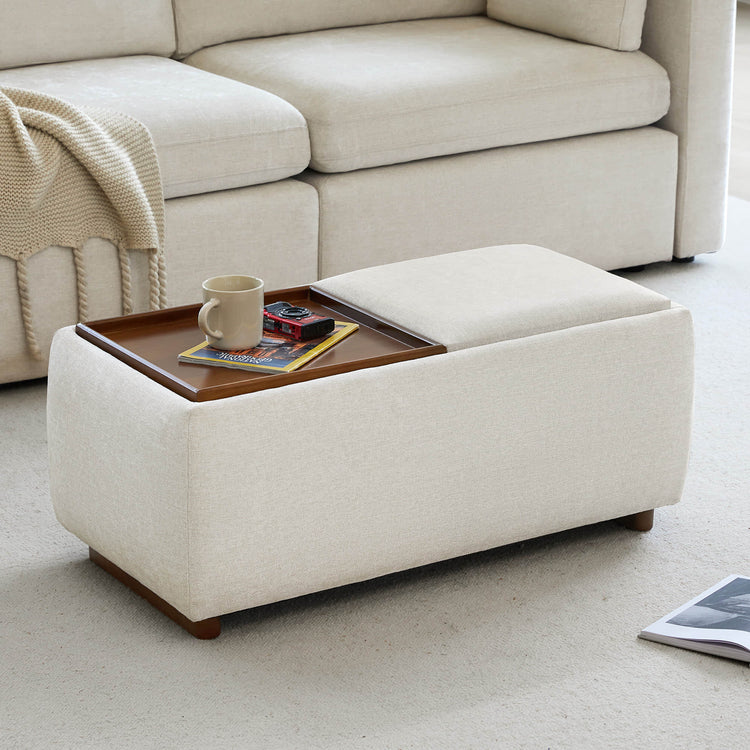 CHITA Vault Storage Flip Ottoman