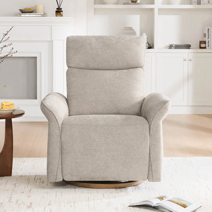 Vinca Power Swivel Nursery Glider Recliner with Power Lumbar & Headrest