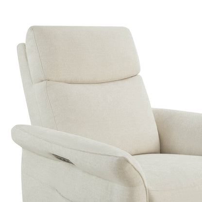 Vinca Power Swivel Nursery Glider Recliner with Power Lumbar & Headrest