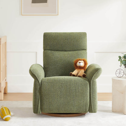 Vinca Power Swivel Nursery Glider Recliner with Power Lumbar & Headrest