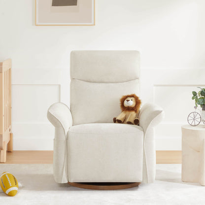 Vinca Power Swivel Nursery Glider Recliner with Power Lumbar & Headrest