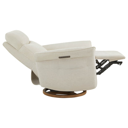 Vinca Power Swivel Nursery Glider Recliner with Power Lumbar & Headrest