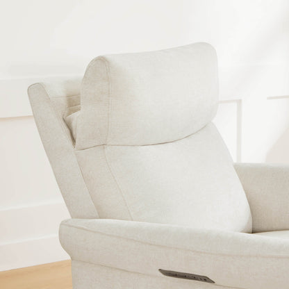 Vinca Power Swivel Nursery Glider Recliner with Power Lumbar & Headrest