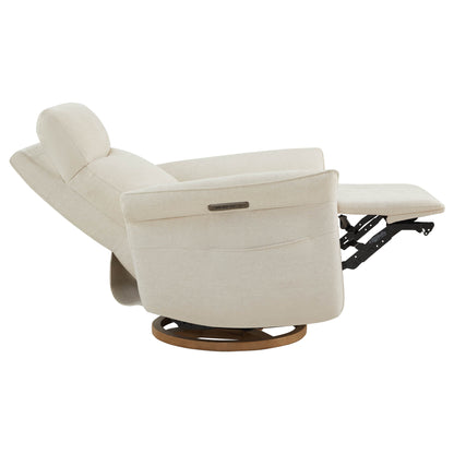 Vinca Power Swivel Nursery Glider Recliner with Power Lumbar & Headrest