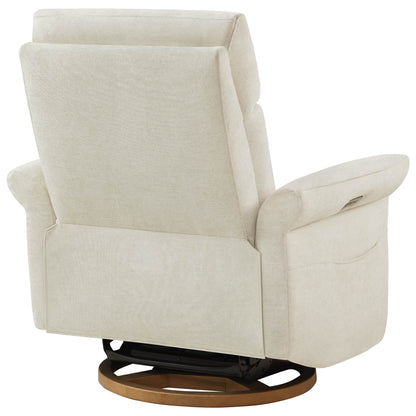 Vinca Power Swivel Nursery Glider Recliner with Power Lumbar & Headrest