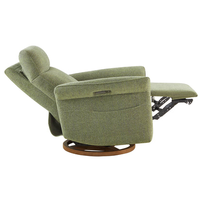 Vinca Power Swivel Nursery Glider Recliner with Power Lumbar & Headrest