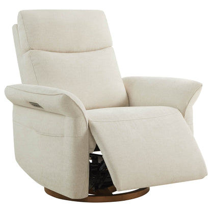 Vinca Power Swivel Nursery Glider Recliner with Power Lumbar & Headrest