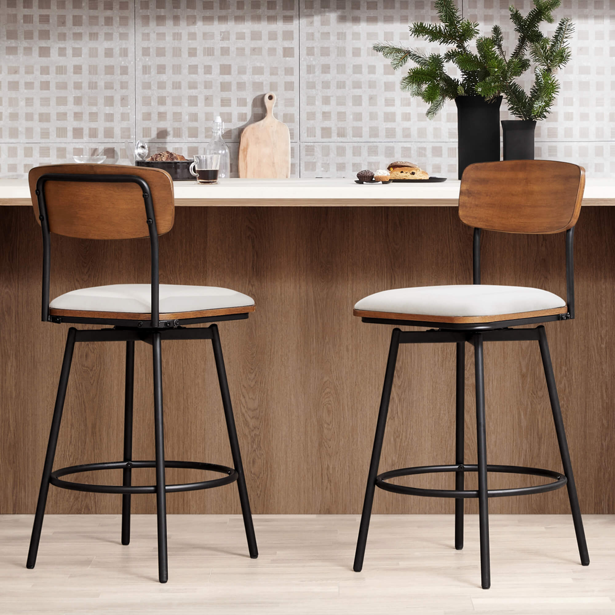 chita swivel bar stools