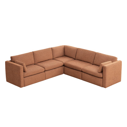 Delaney 5-Piece Corner Modular Sofa Chaise (106'')