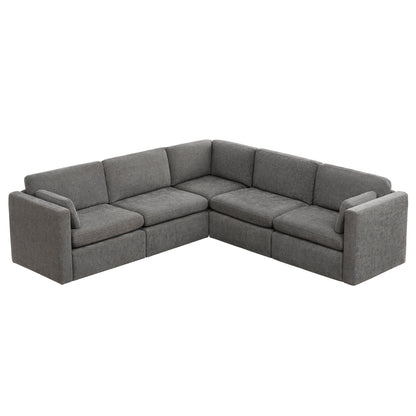 Delaney 5-Piece Corner Modular Sofa Chaise (106'')