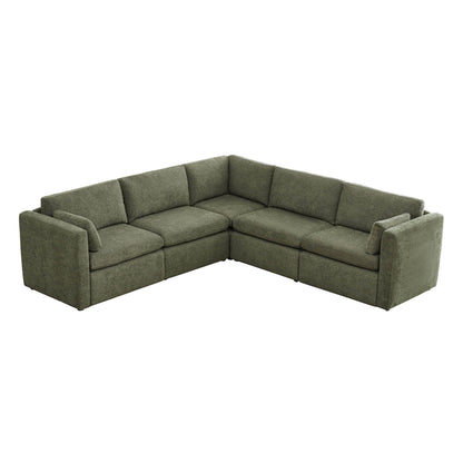 Delaney 5-Piece Corner Modular Sofa Chaise (106'')